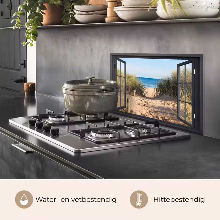 Spatscherm keuken - Toegang tot het Strand — 7