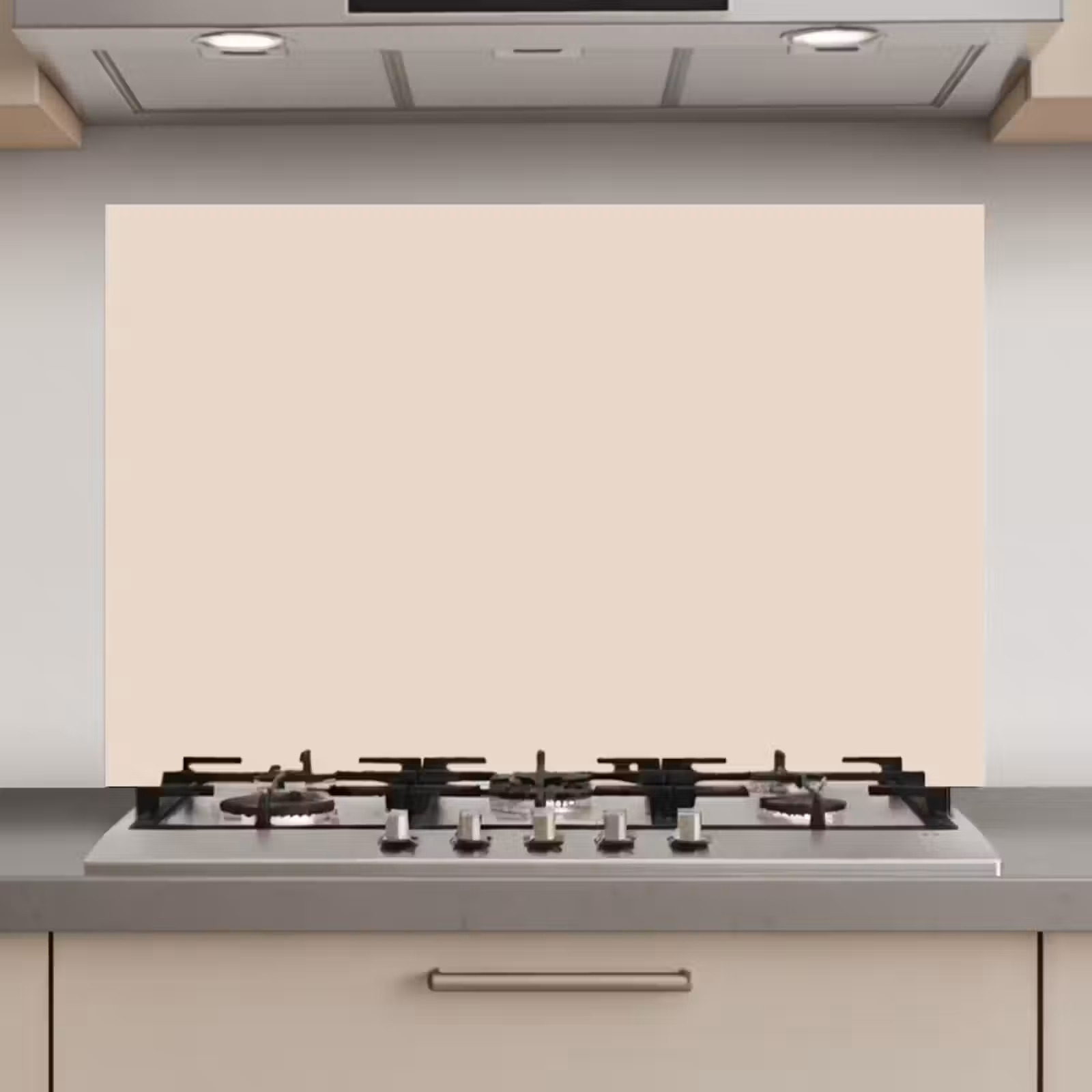 Spatscherm keuken - Beige - Effen kleur — 1