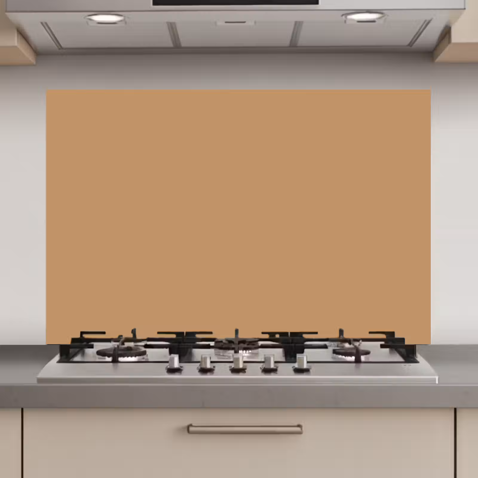 Spatscherm keuken - Bruin - Effen print — 1