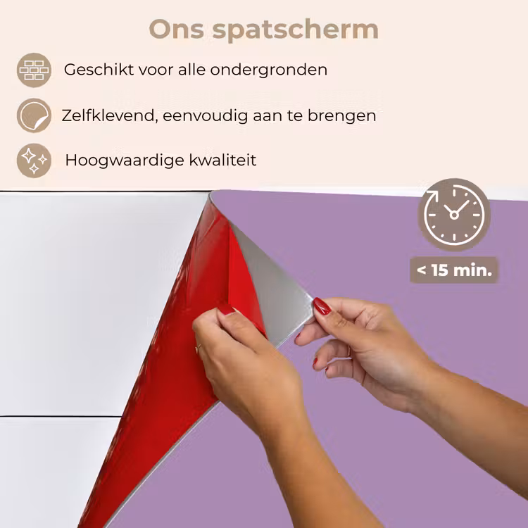 Spatscherm keuken - Interieur - Paars - Kleuren - Paarse - Kleur - Effen — 4