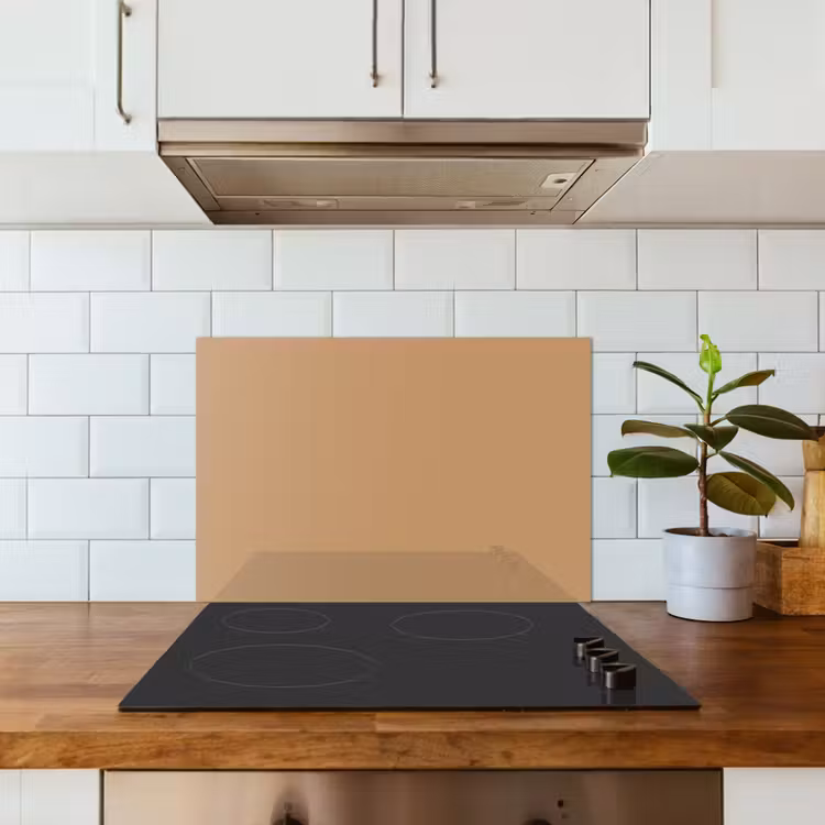 Spatscherm keuken - Bruin - Effen print — 6