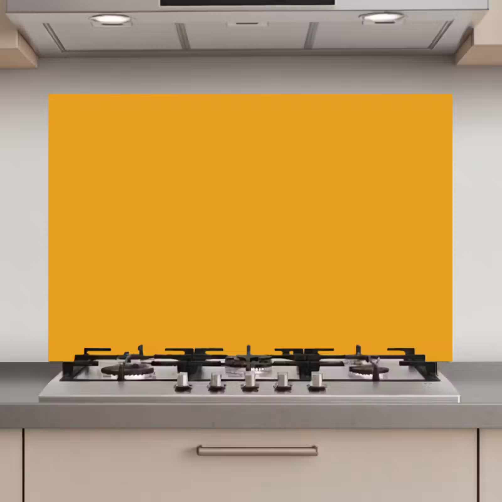Spatscherm keuken - Okergeel - Herfst - Interieur — 1