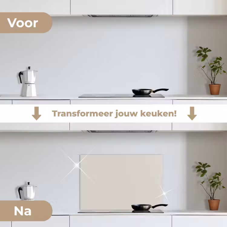 Spatscherm keuken - Grijs - Licht - Herfst — 3