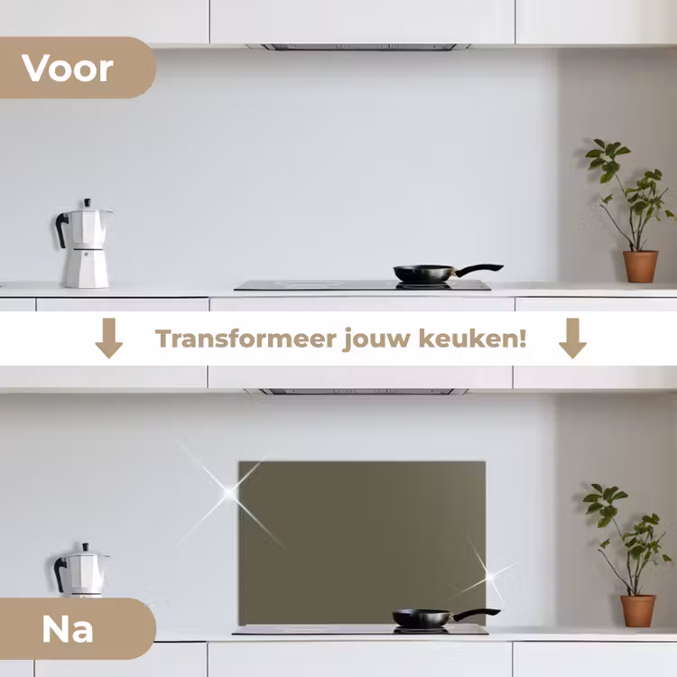 Spatscherm keuken - Grijs - Warm - Herfst — 3