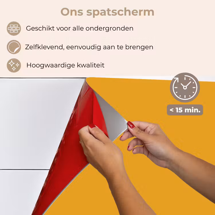 Spatscherm keuken - Okergeel - Herfst - Interieur — 4