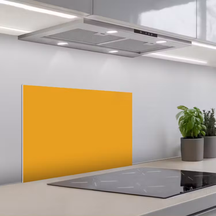 Spatscherm keuken - Okergeel - Herfst - Interieur — 5