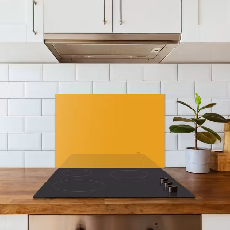 Spatscherm keuken - Okergeel - Herfst - Interieur — 6