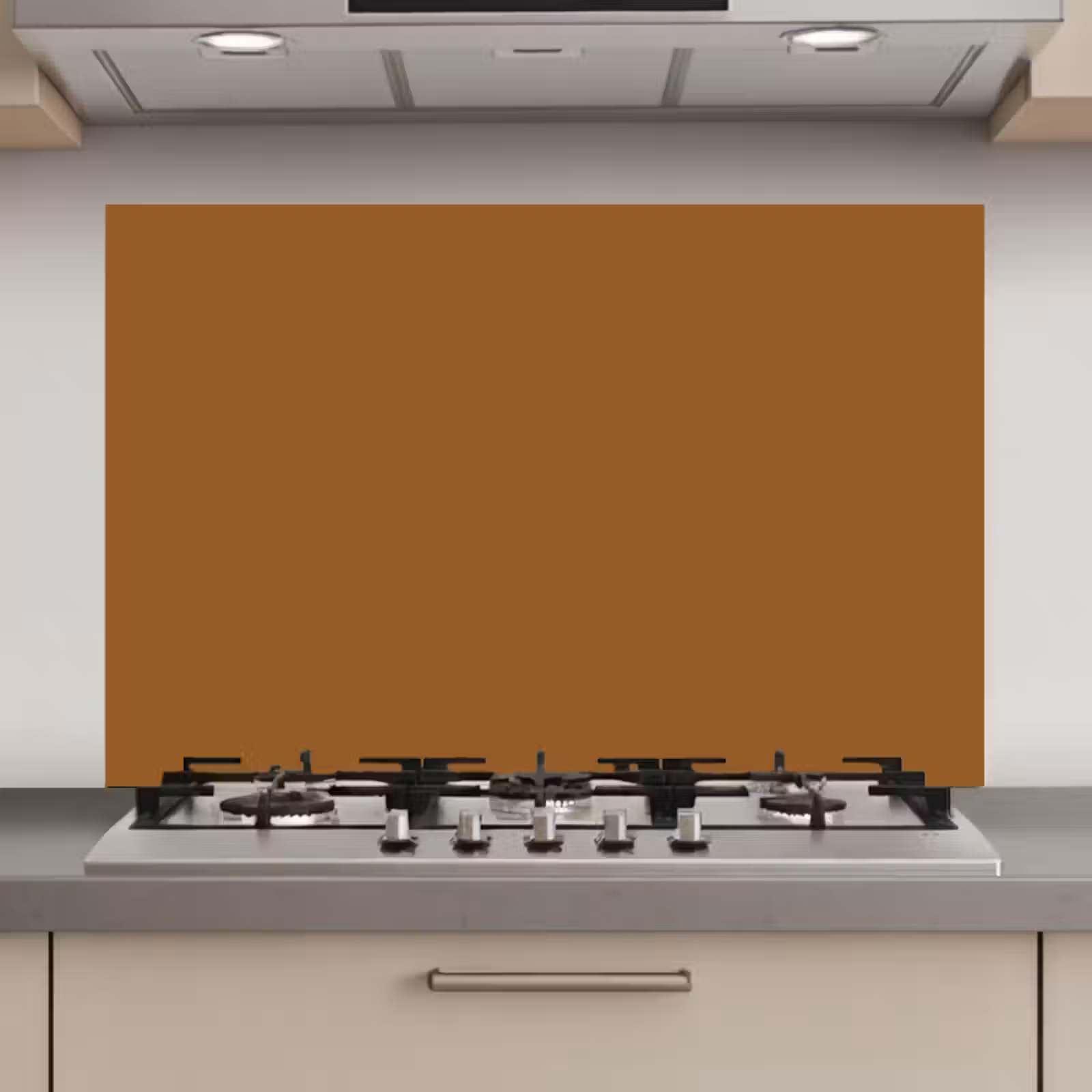 Spatscherm keuken - Bruin - Aardetint - Effen kleur — 1