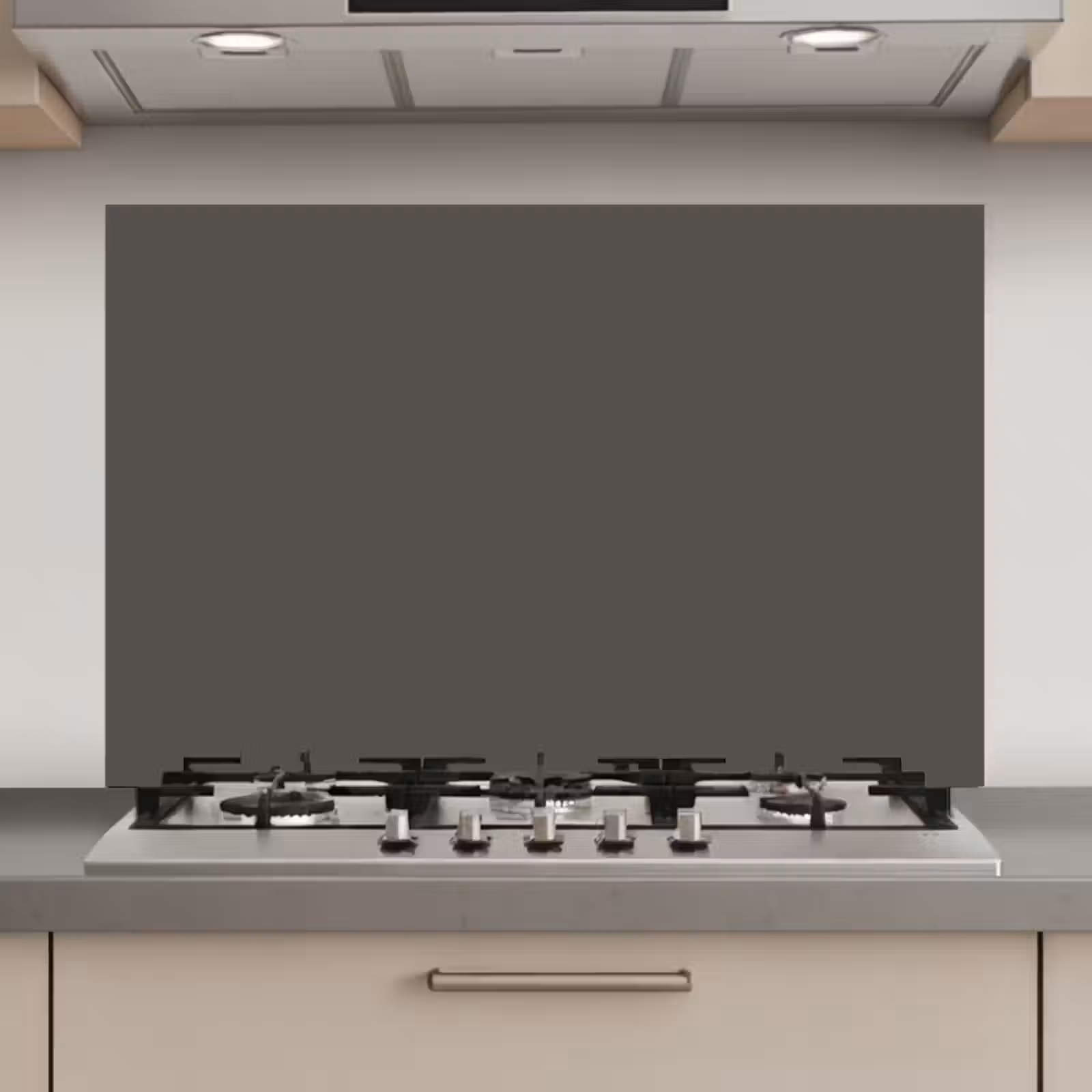 Spatscherm keuken - Grijs - Kleuren - Effen — 1