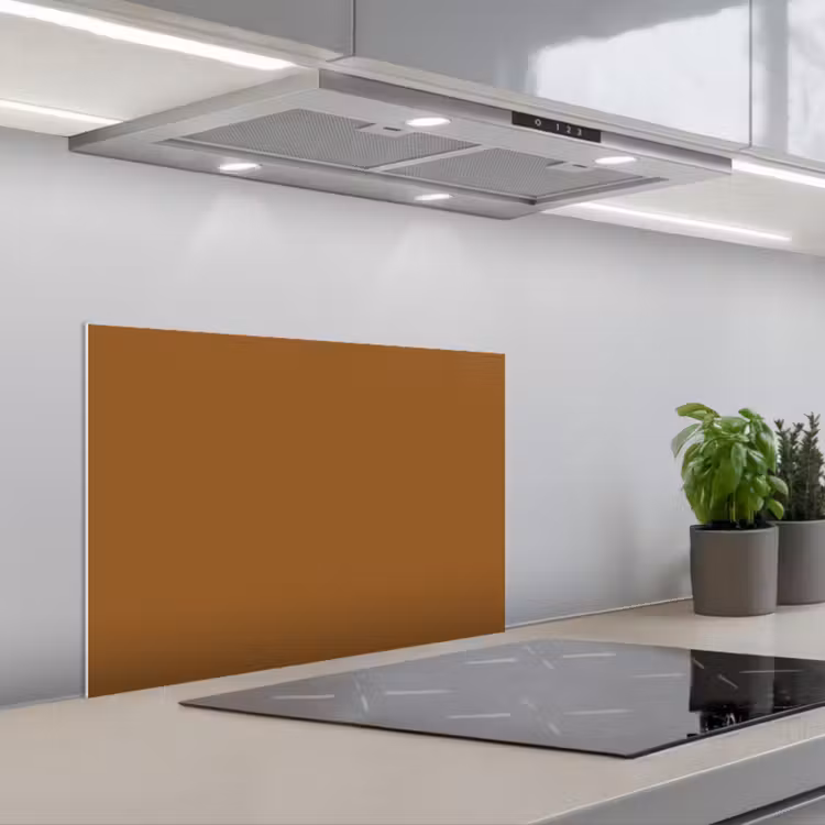 Spatscherm keuken - Bruin - Aardetint - Effen kleur — 5