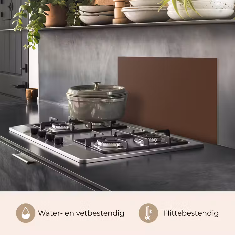 Spatscherm keuken - Bruin - Donker - Kleuren — 7