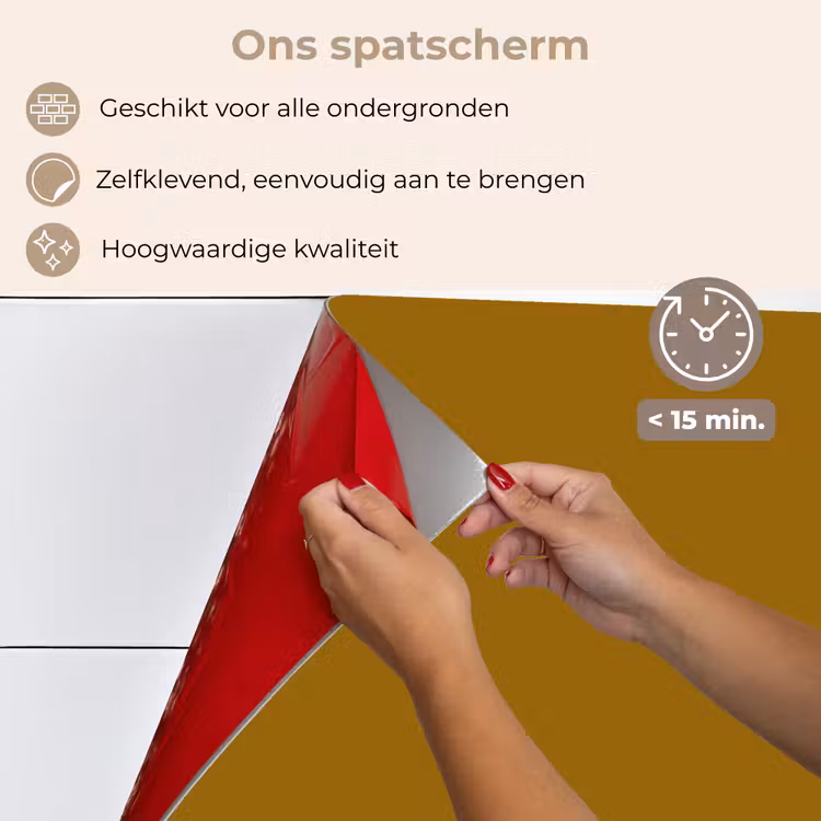 Spatscherm keuken - Goud - Luxe - Interieur — 4