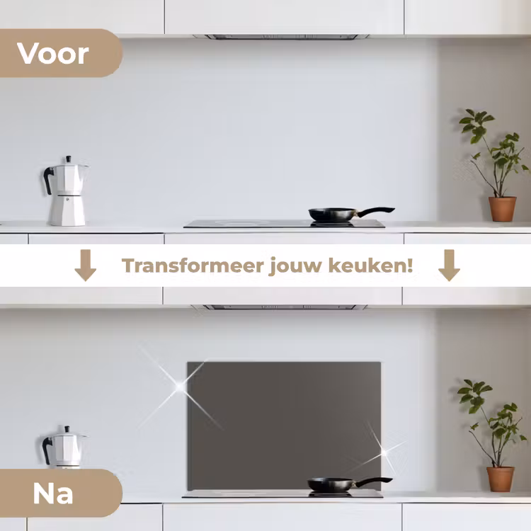 Spatscherm keuken - Grijs - Kleuren - Effen — 3