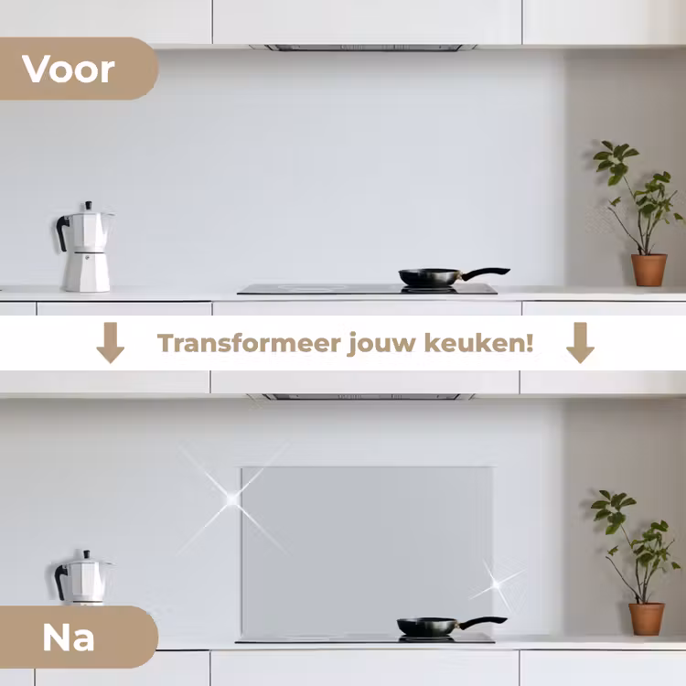 Spatscherm keuken - Interieur - Grijs - Licht — 3