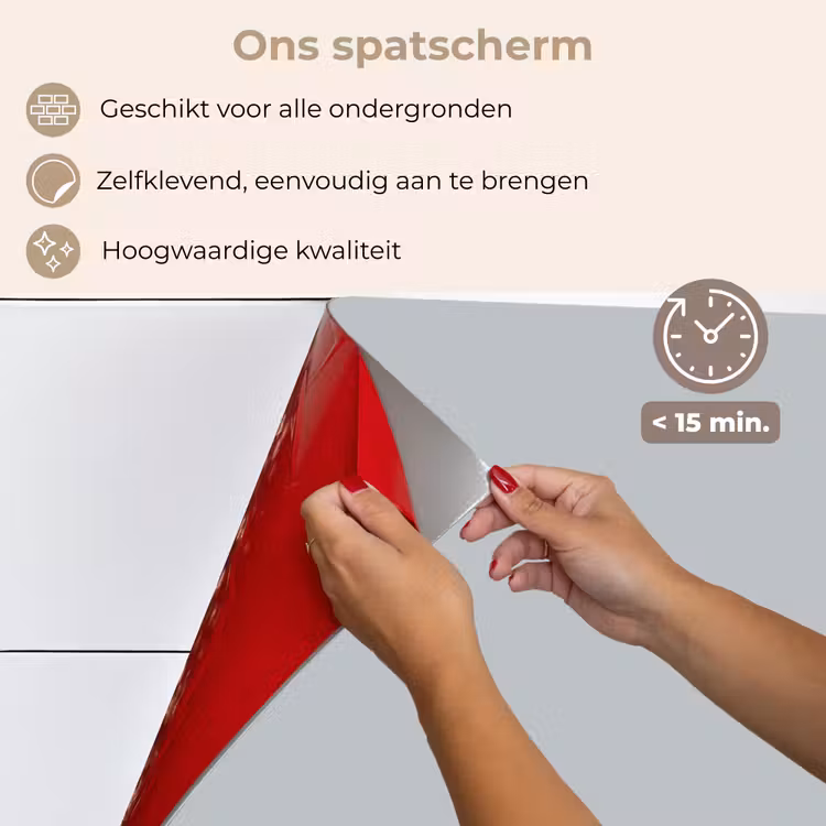 Spatscherm keuken - Interieur - Grijs - Licht — 4