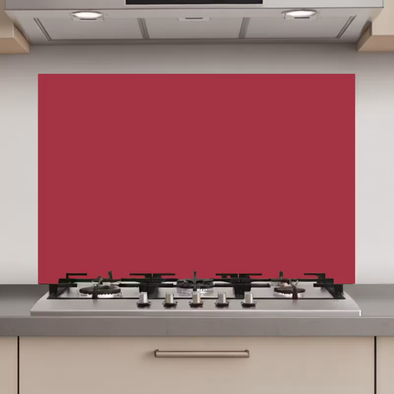 Spatscherm keuken - Rood - Effen kleur — 1