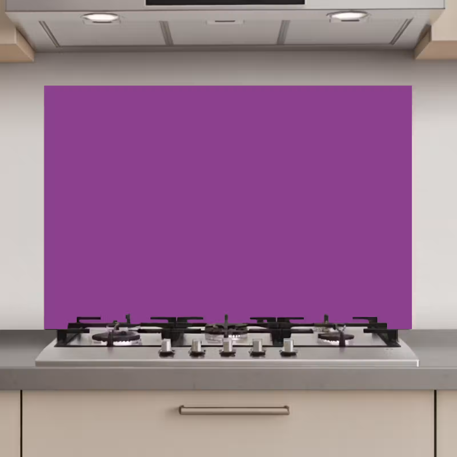 Spatscherm keuken - Paars - Kleuren - Effen — 1