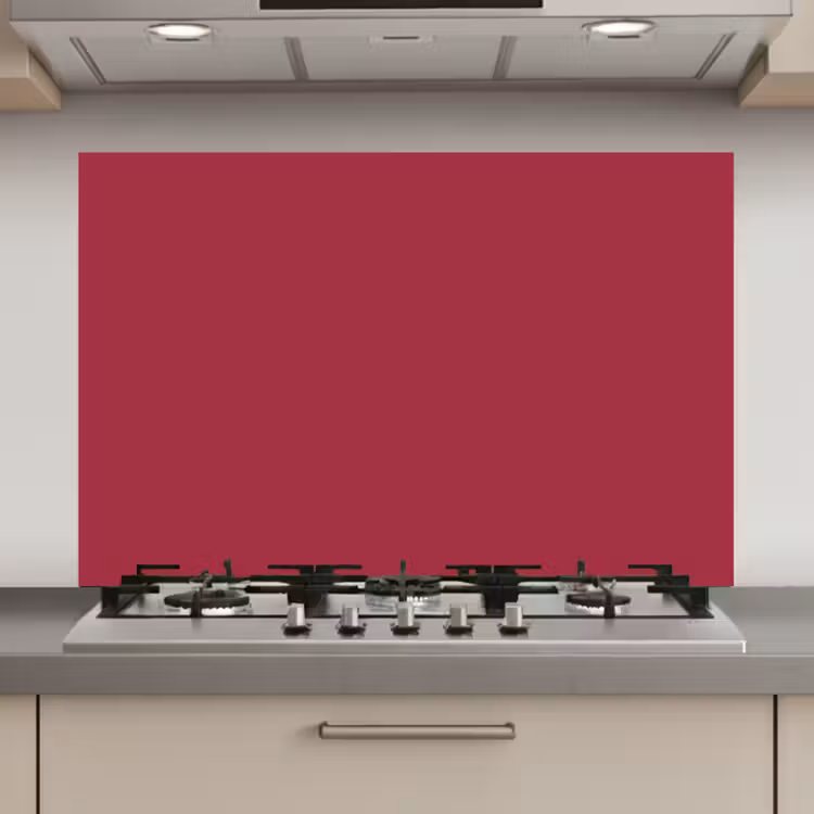 Spatscherm keuken - Rood - Effen kleur — 1