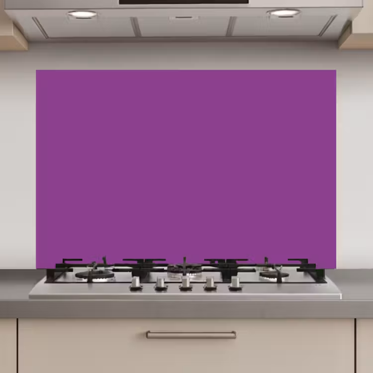 Spatscherm keuken - Paars - Kleuren - Effen — 1