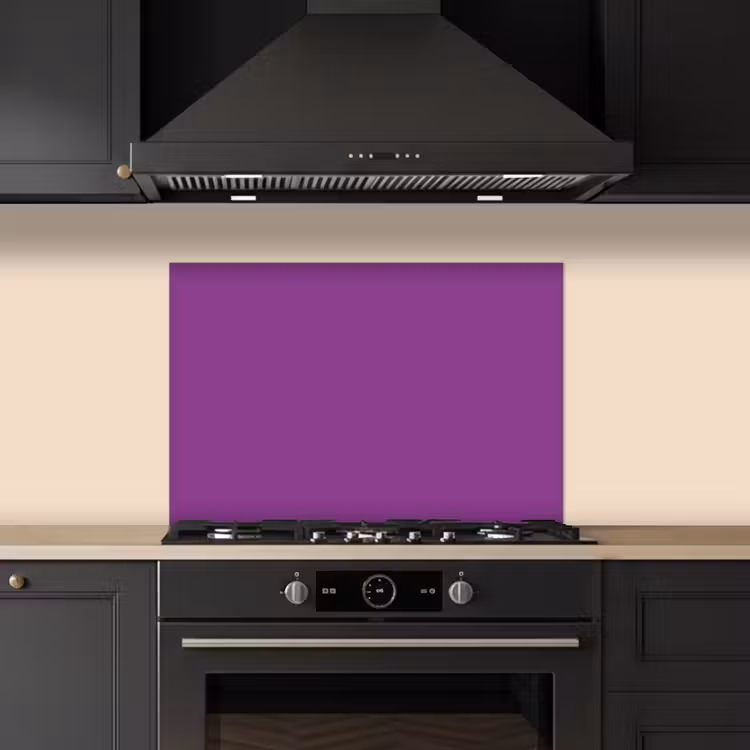 Spatscherm keuken - Paars - Kleuren - Effen — 2