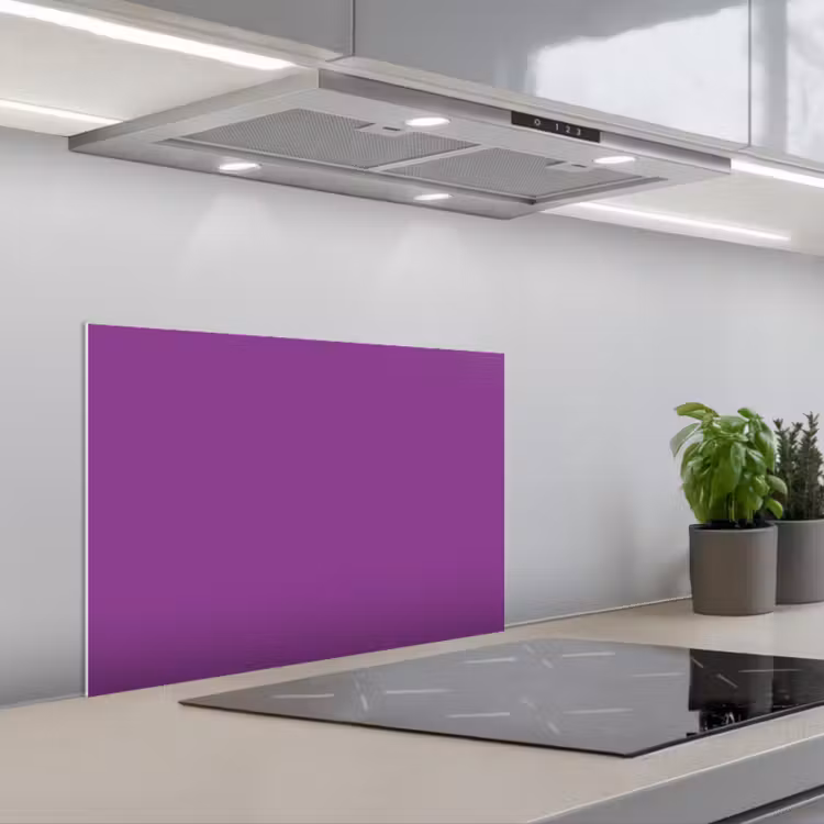 Spatscherm keuken - Paars - Kleuren - Effen — 5