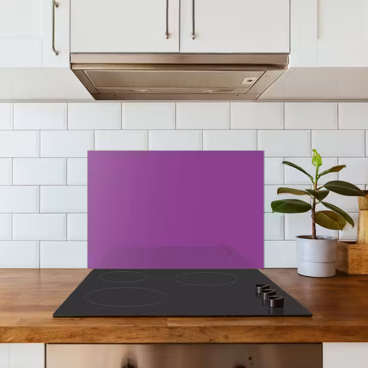 Spatscherm keuken - Paars - Kleuren - Effen — 6