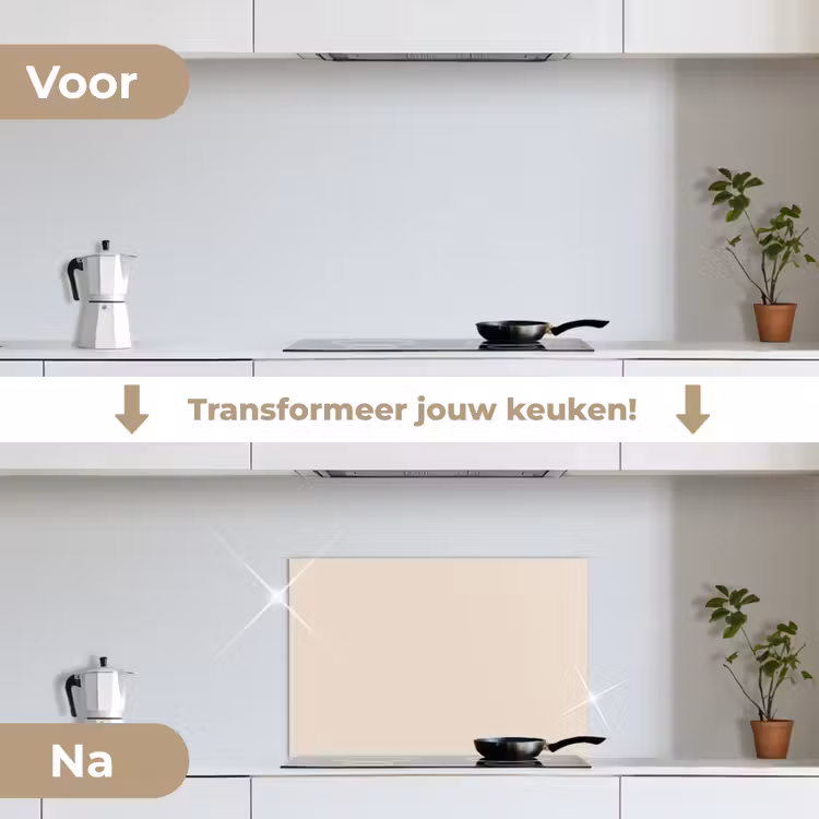 Spatscherm keuken - Woestijnstilte — 3