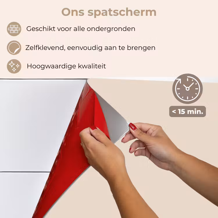 Spatscherm keuken - Woestijnstilte — 4
