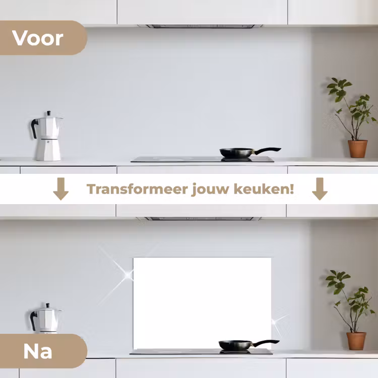 Spatscherm keuken - Zuivere Witheid — 3