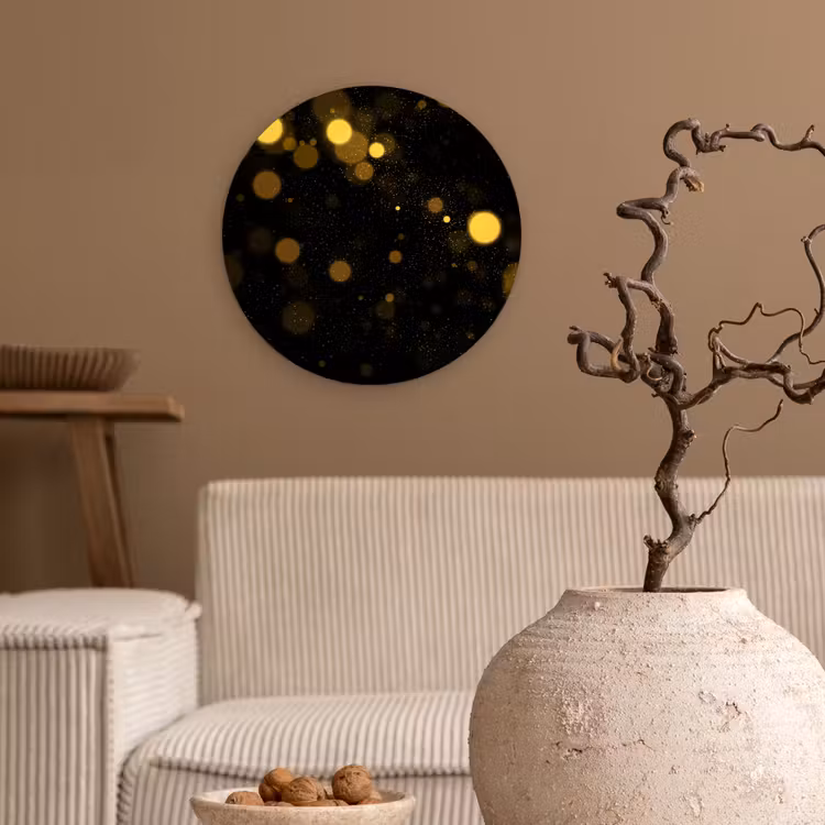 Muurcirkel - Goud - Abstract - Luxe - Zwart — 2