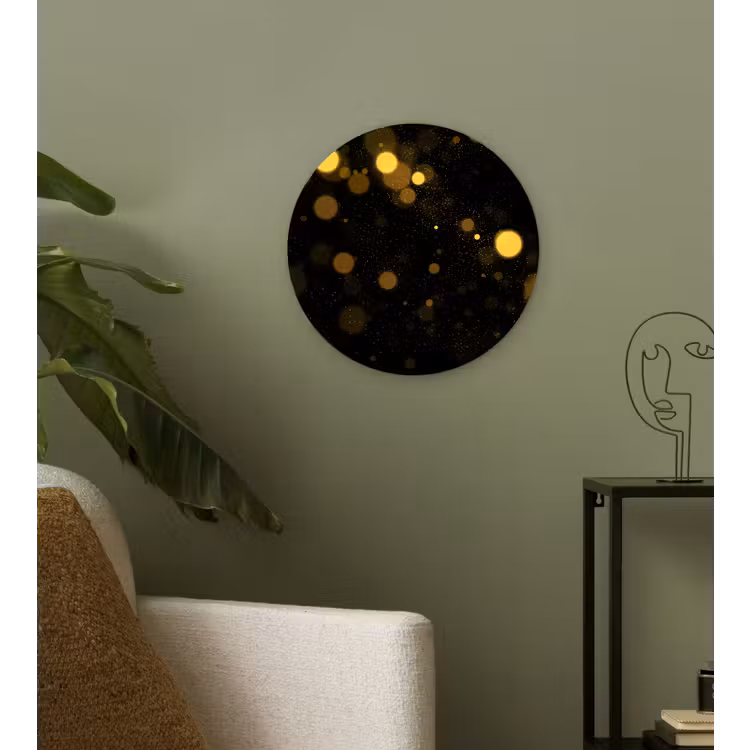 Muurcirkel - Goud - Abstract - Luxe - Zwart — 3