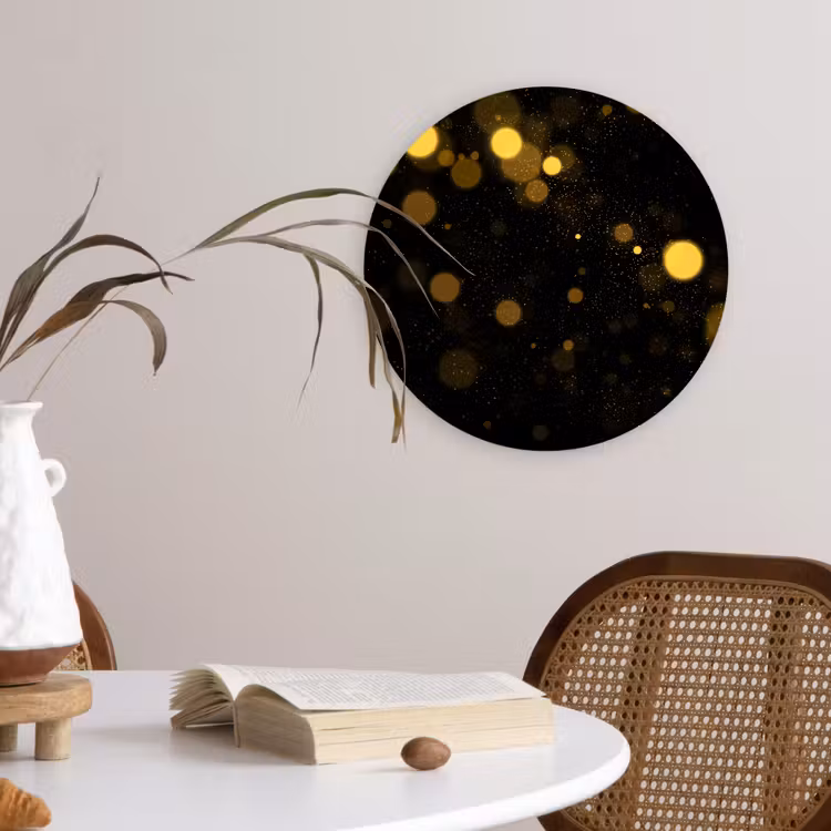 Muurcirkel - Goud - Abstract - Luxe - Zwart — 4