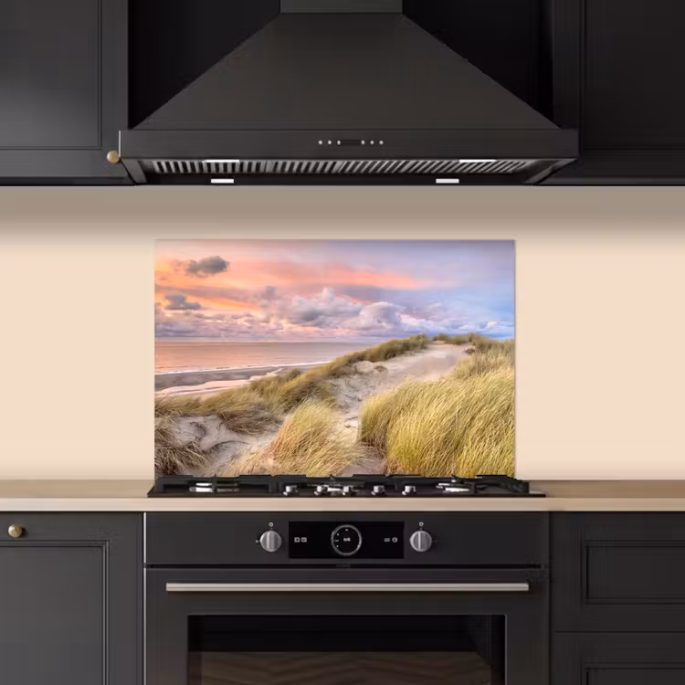 Spatscherm keuken - Strand - Zee - Duin - Zonsondergang — 2
