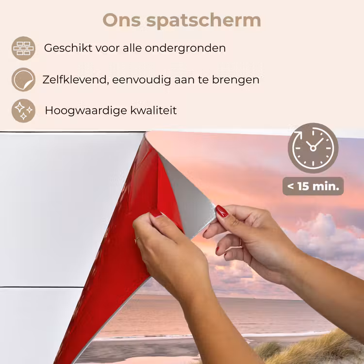 Spatscherm keuken - Strand - Zee - Duin - Zonsondergang — 4
