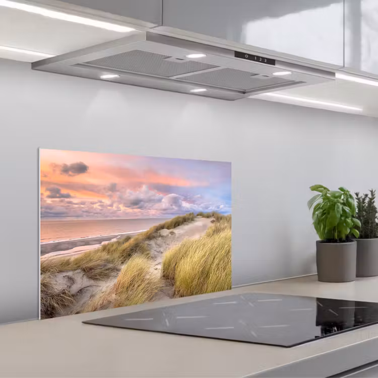 Spatscherm keuken - Strand - Zee - Duin - Zonsondergang — 5