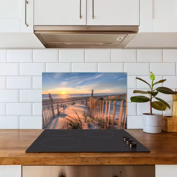 Spatscherm keuken - Strand - Zee - Duin - Zonsondergang - Landschap — 6