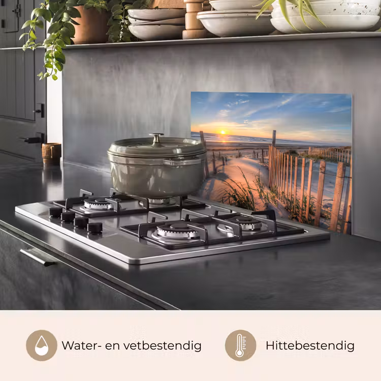 Spatscherm keuken - Strand - Zee - Duin - Zonsondergang - Landschap — 7