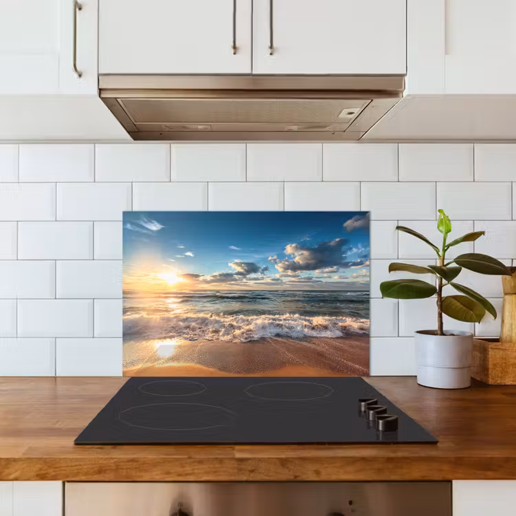Spatscherm keuken - Strand - Zee - Zonsondergang — 6