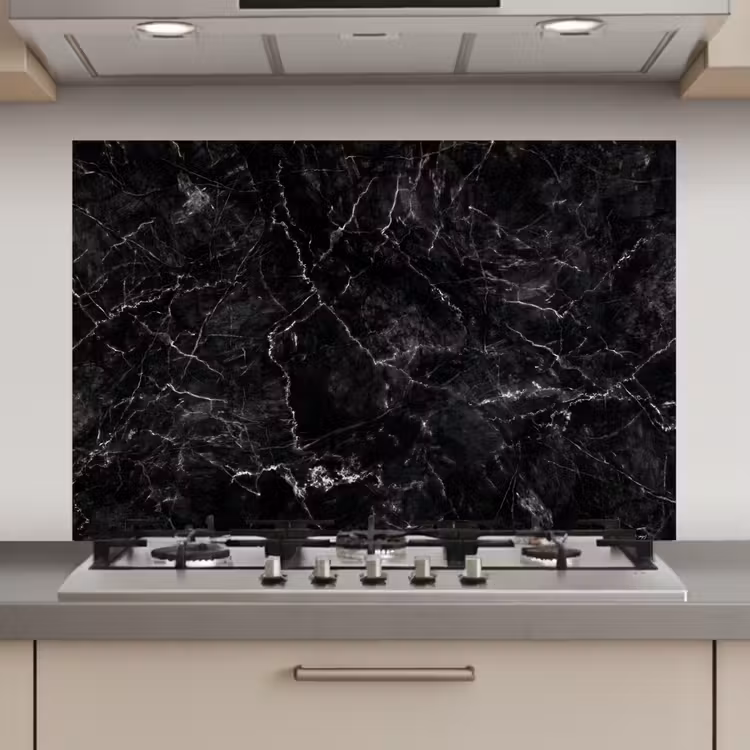 Spatscherm keuken - Marmer - Keramiek - Lijn — 1