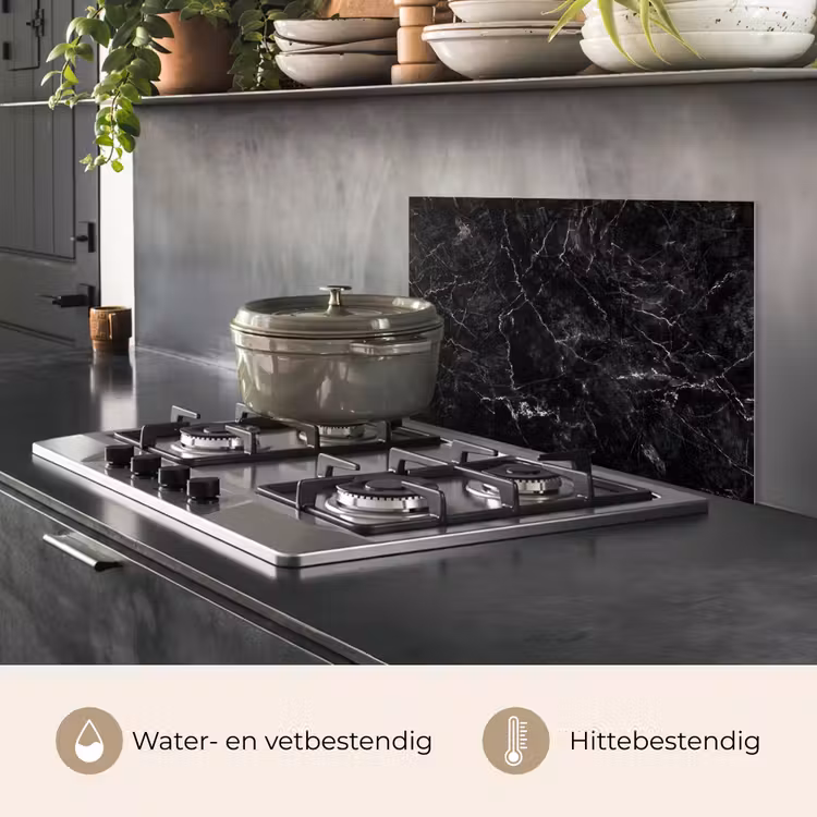 Spatscherm keuken - Marmer - Keramiek - Lijn — 7