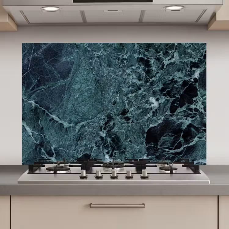 Spatscherm keuken - Marmer - Steen - Textuur - Marmerlook - Design — 1