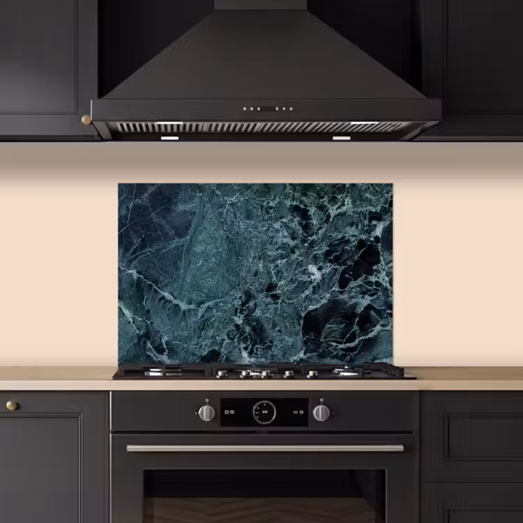 Spatscherm keuken - Marmer - Steen - Textuur - Marmerlook - Design — 2