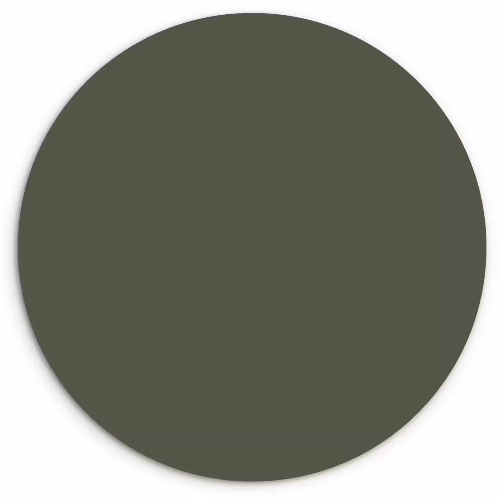 Muurcirkel - Groen - Effen kleur - Olijfgroen — 1