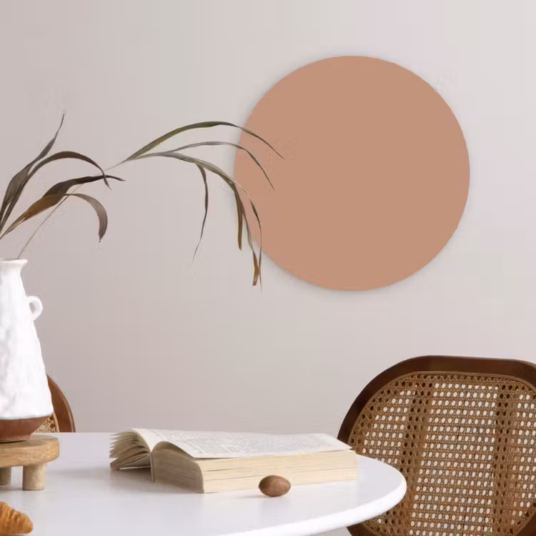 Muurcirkel - Beige - Kleur - Roze — 4