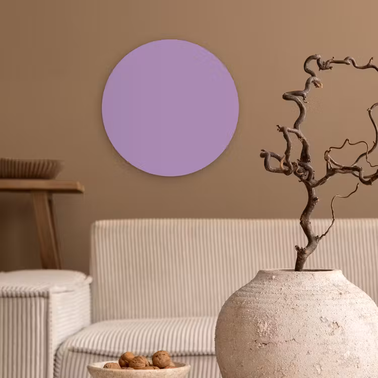 Muurcirkel - Interieur - Paars - Kleuren - Paarse - Kleur - Effen — 2