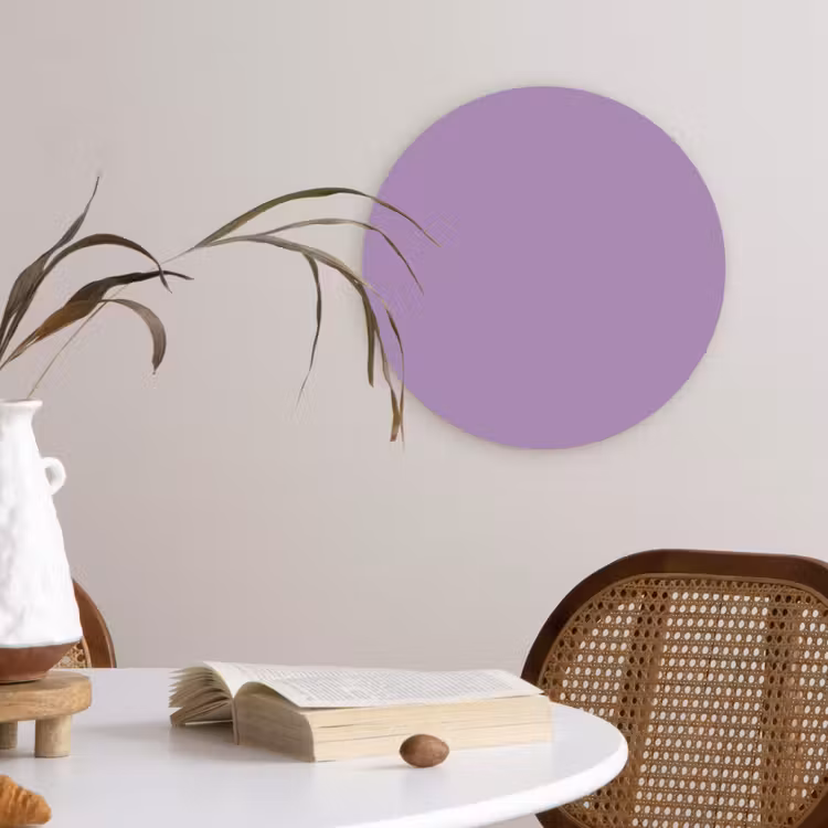 Muurcirkel - Interieur - Paars - Kleuren - Paarse - Kleur - Effen — 4