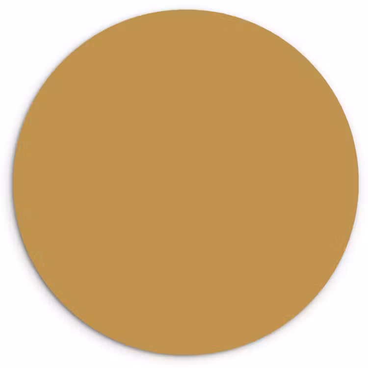 Muurcirkel - Okergeel - Kleur - Herfst - Geel - Effen - Kleuren — 1