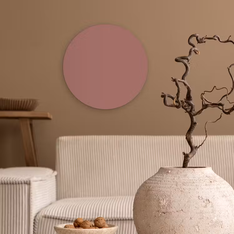 Muurcirkel - Terracotta - Patronen - Roze — 2