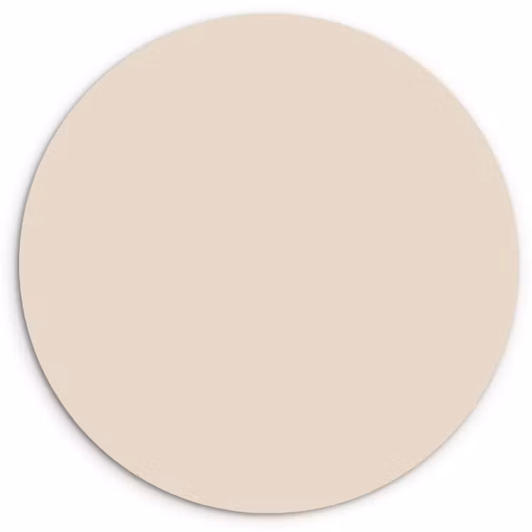 Muurcirkel - Beige - Effen kleur — 1