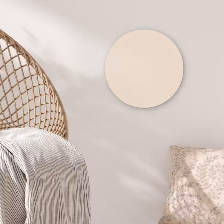 Muurcirkel - Beige - Effen kleur — 5